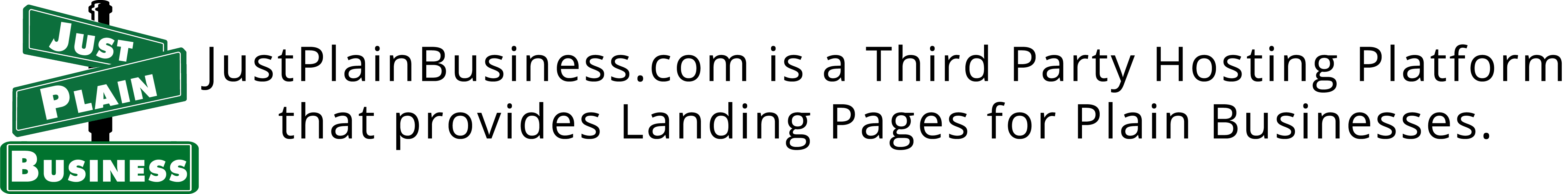 Just Plain Business logo