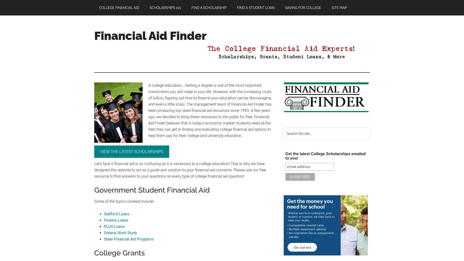 Financial Aid Finder