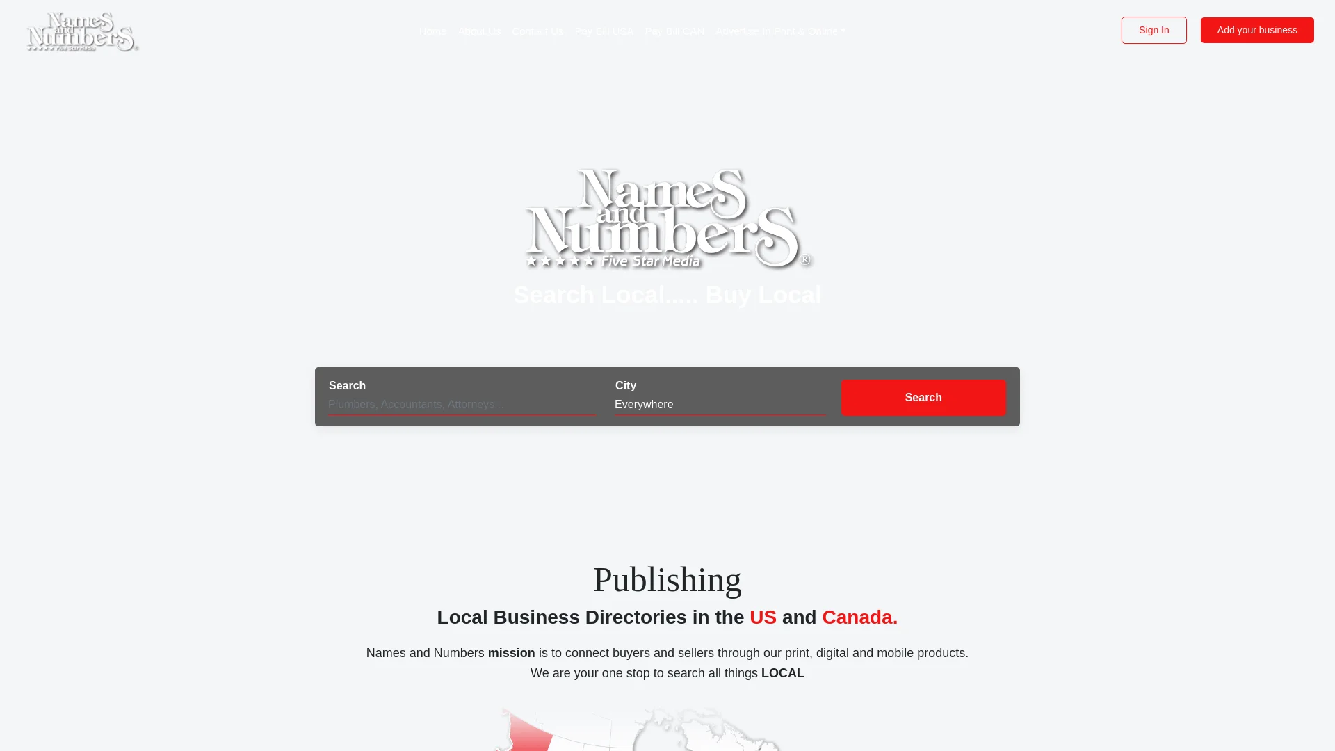 Names and Numbers