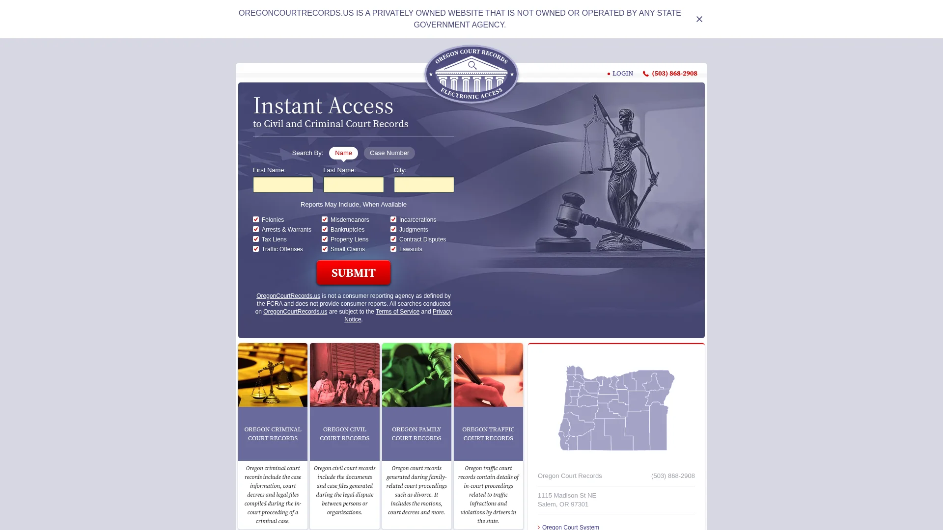 Oregon Court Records | CourtRecords.us