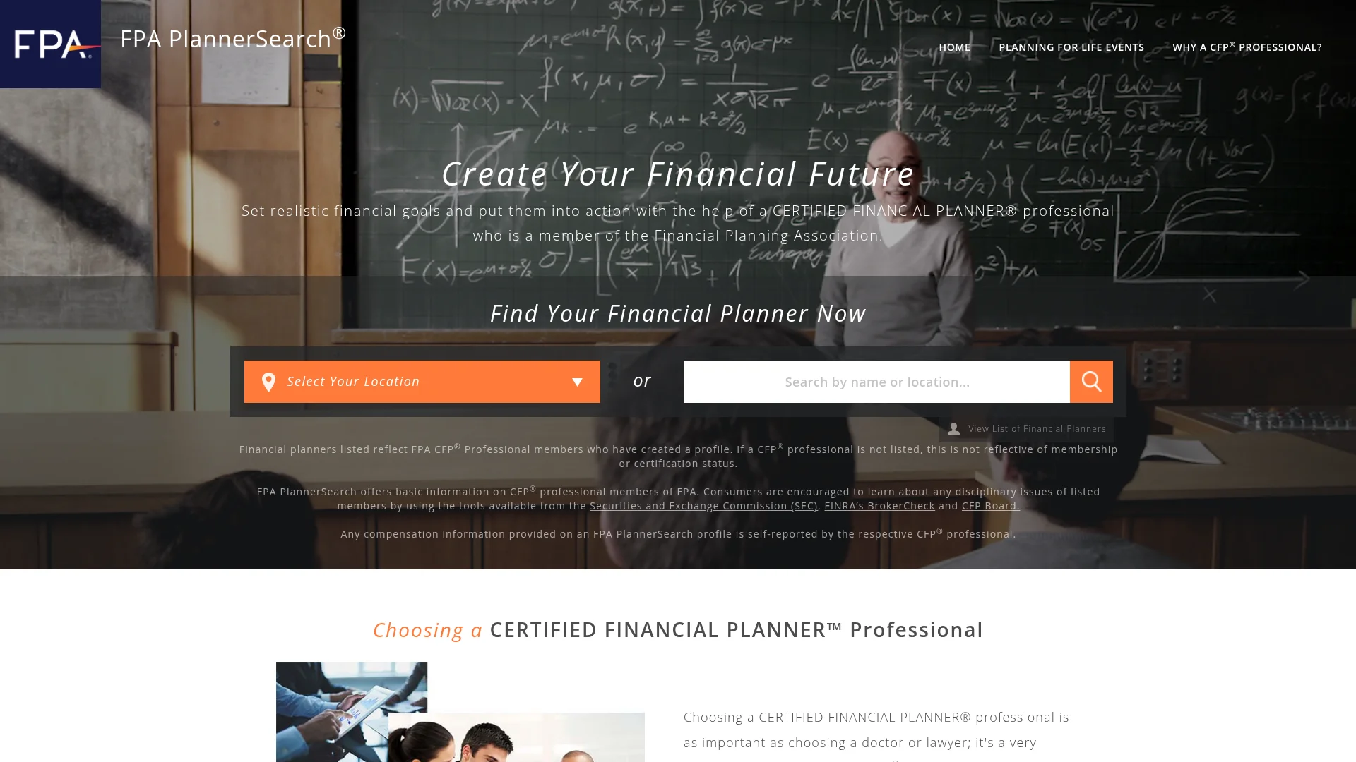 FPA PlannerSearch