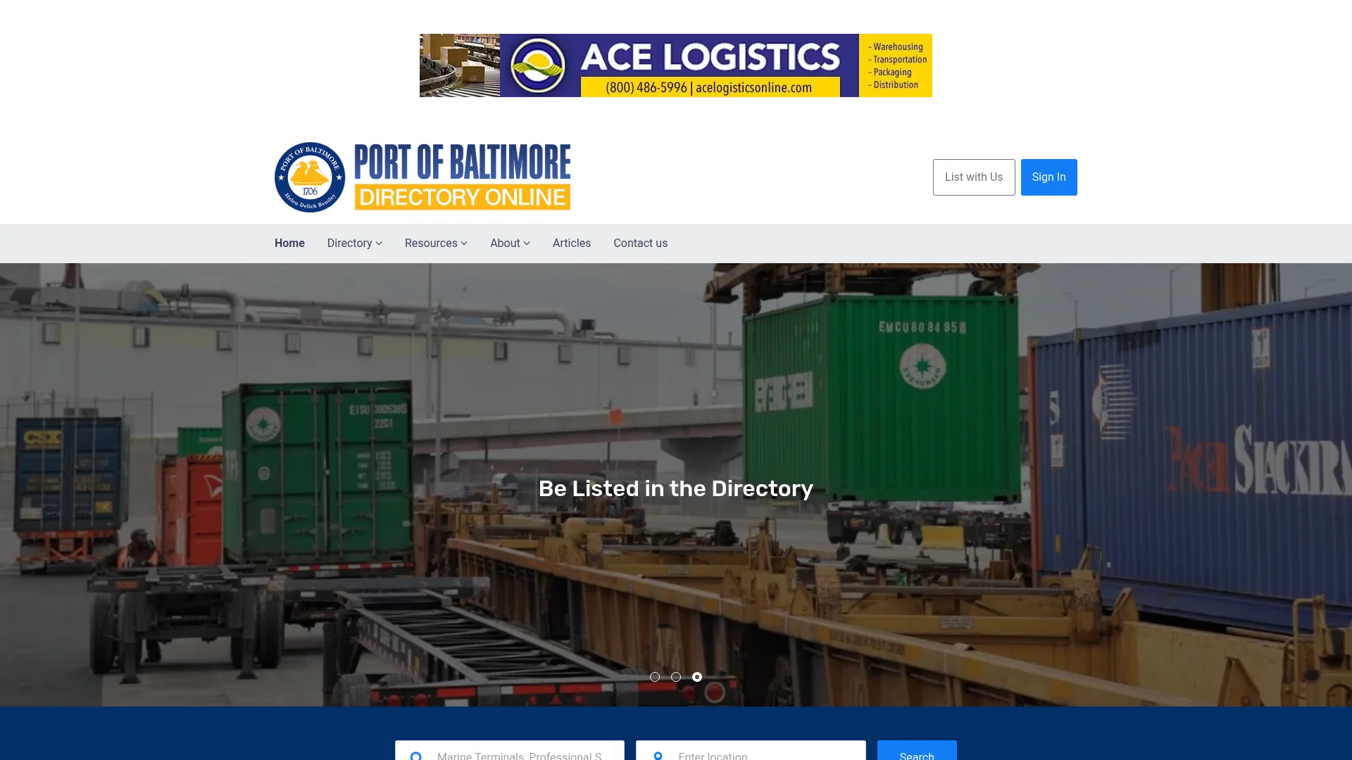 Port of Baltimore Directory