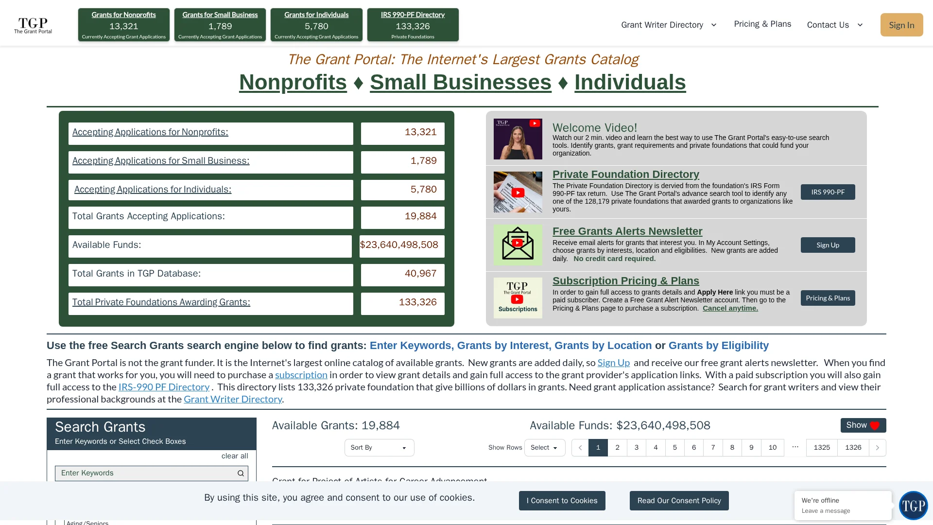 The Grant Portal